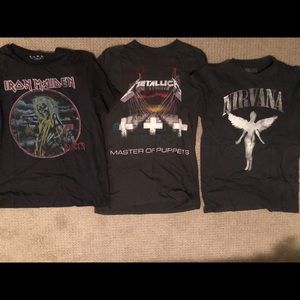 Graphic band tees
